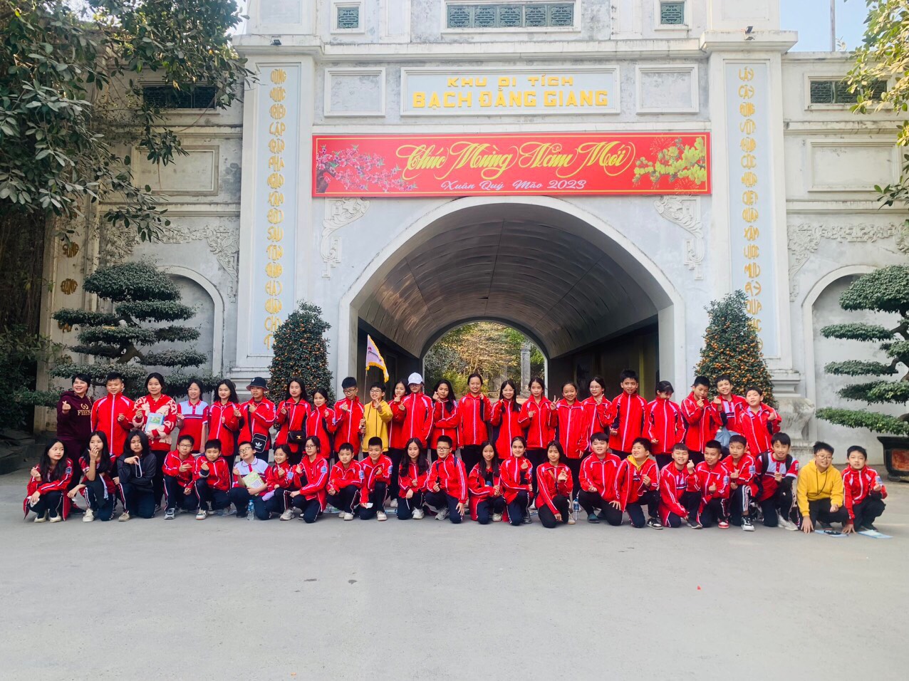 Ảnh chụp tập thể tại hoạt động trải nghiệm