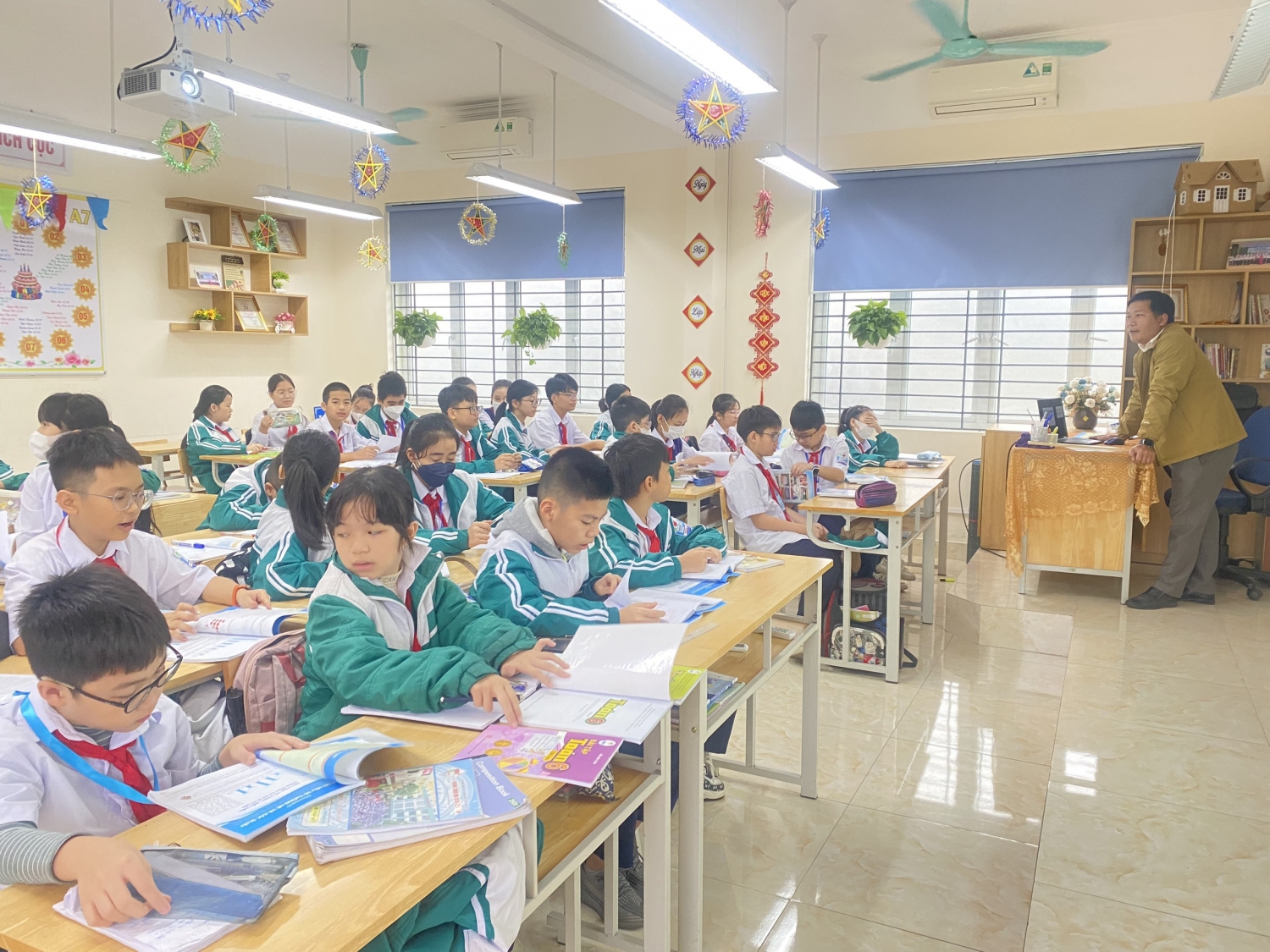 Tiết học môn Toán tham gia GVG của thầy Lê Đức Biển